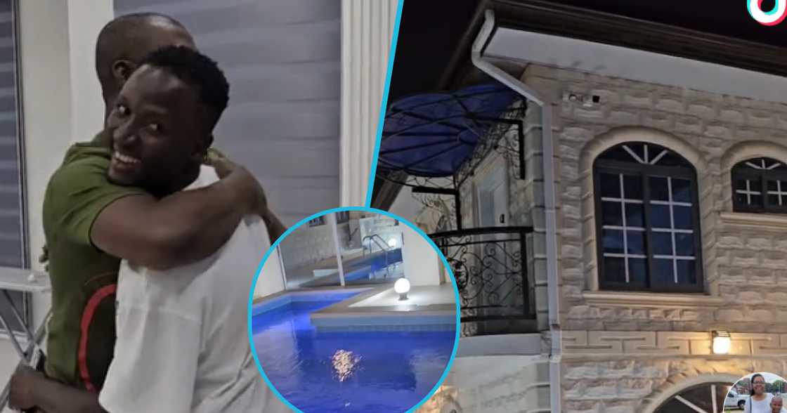 Photos as couple tour their palatial house in Ghana. Photos as couple tour their palatial house in Ghana.