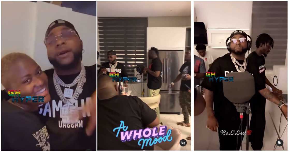 Fella Makafui, Medikal and Davido Fella Makafui, Medikal and Davido