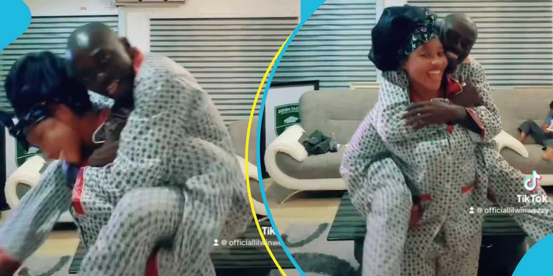 Lil Win and his wife in their mansion Lil Win and his wife in their mansion