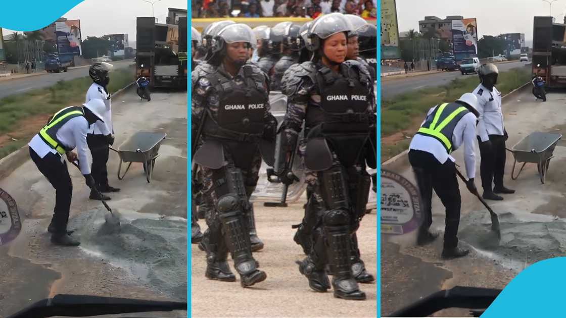 Ghana Police, Security services, MTTD, Potholes, Fixing roads, Rush hour, Traffic in Ghana, Ghana roads.