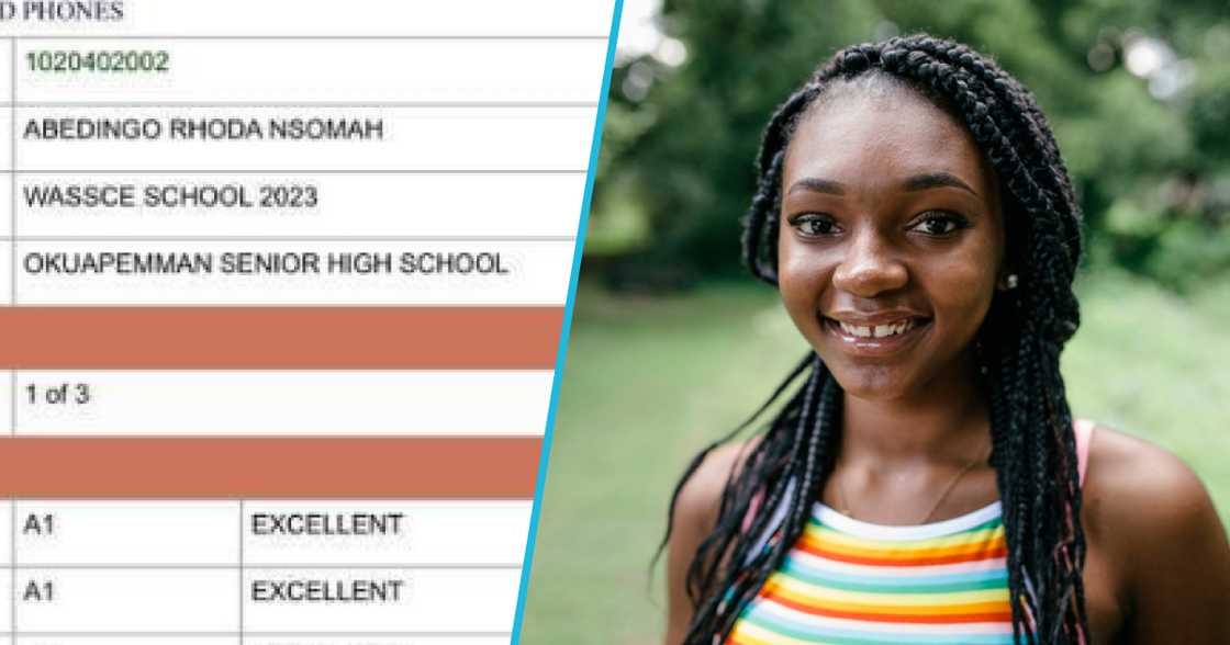 Photo of Okuapeman SHS girl's WASSCE results. Photo of Okuapeman SHS girl's WASSCE results.