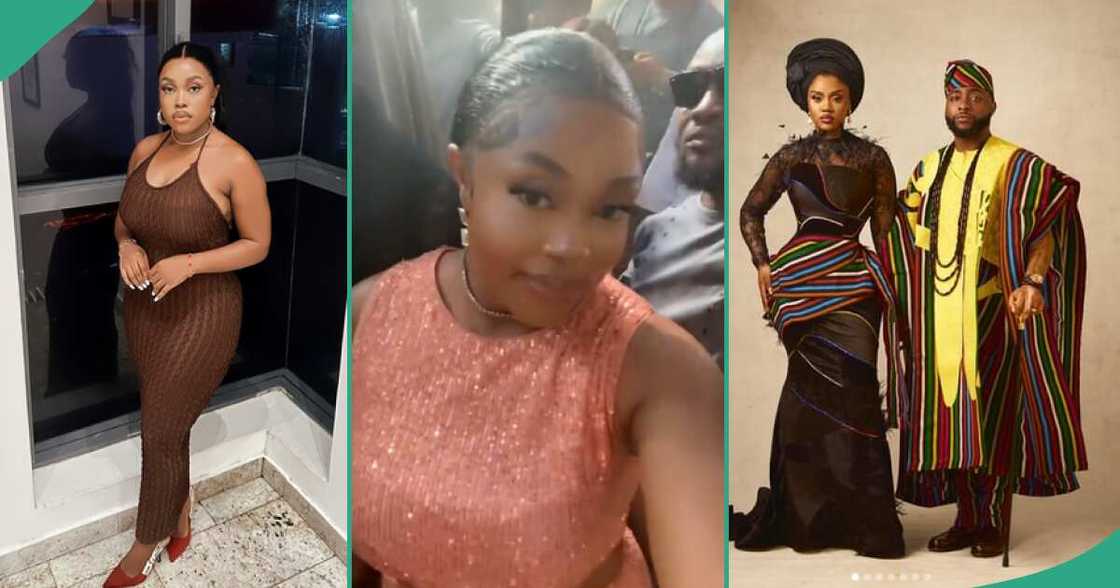 Lady shares video of man she fell in love with at Davido's wedding, searches for him online Lady shares video of man she fell in love with at Davido's wedding, searches for him online