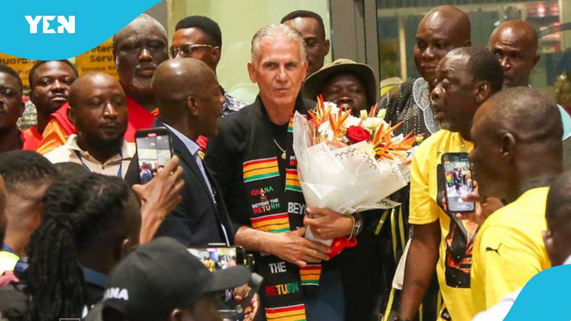 Black Stars Coach Carlos Queiroz Arrives in Ghana Ahead of Unveiling, Gets Royal Treatment