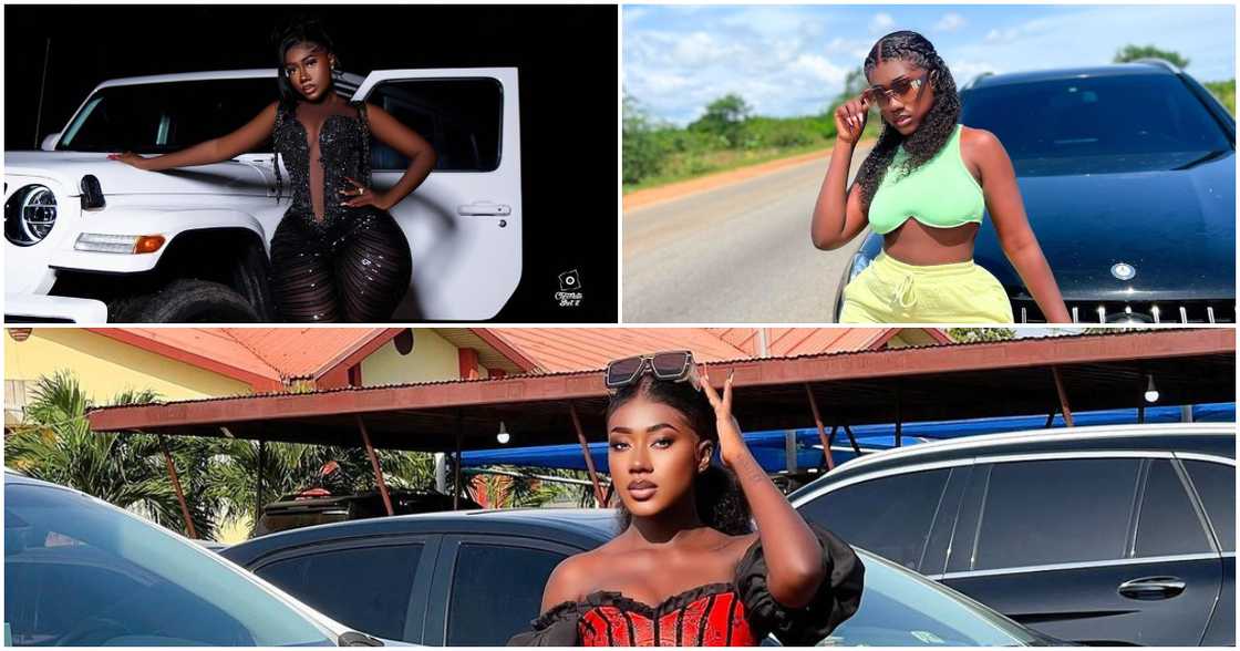 Hajia Bintu: Ghanaian TikToker Flaunts Voluptuous Figure In See-Through As She Poses Infront of Jeep Wrangler Hajia Bintu: Ghanaian TikToker Flaunts Voluptuous Figure In See-Through As She Poses Infront of Jeep Wrangler