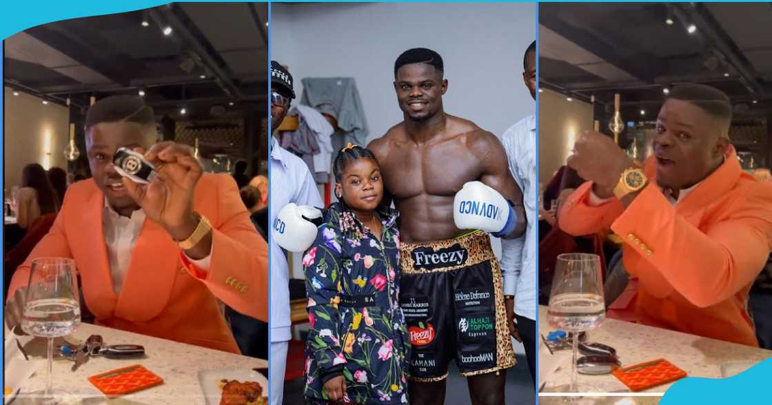 Ghanaian boxer Freezy Macbones in pics