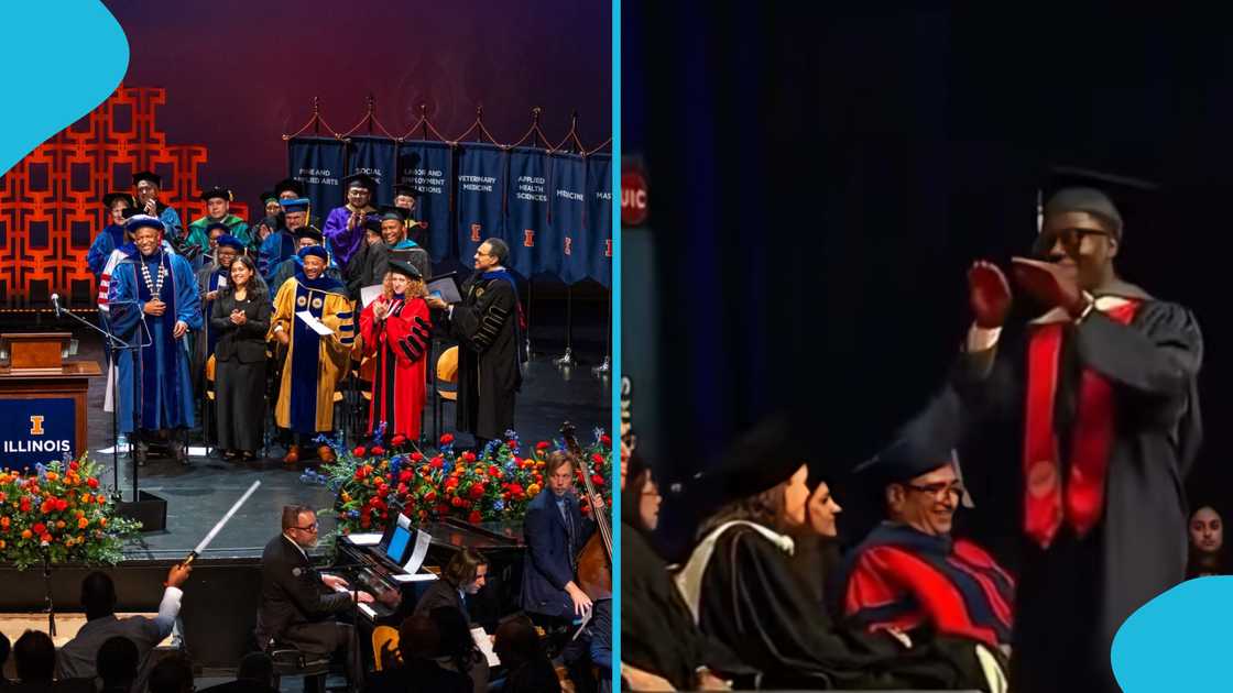 Joseph Asare, University of Illinois Chicago, Ghanaian student abroad, Kakalika dance, viral graduation moment, Ghanaian culture, graduation ceremony viral video, social media trends, Ghana entertainment news, student viral moment