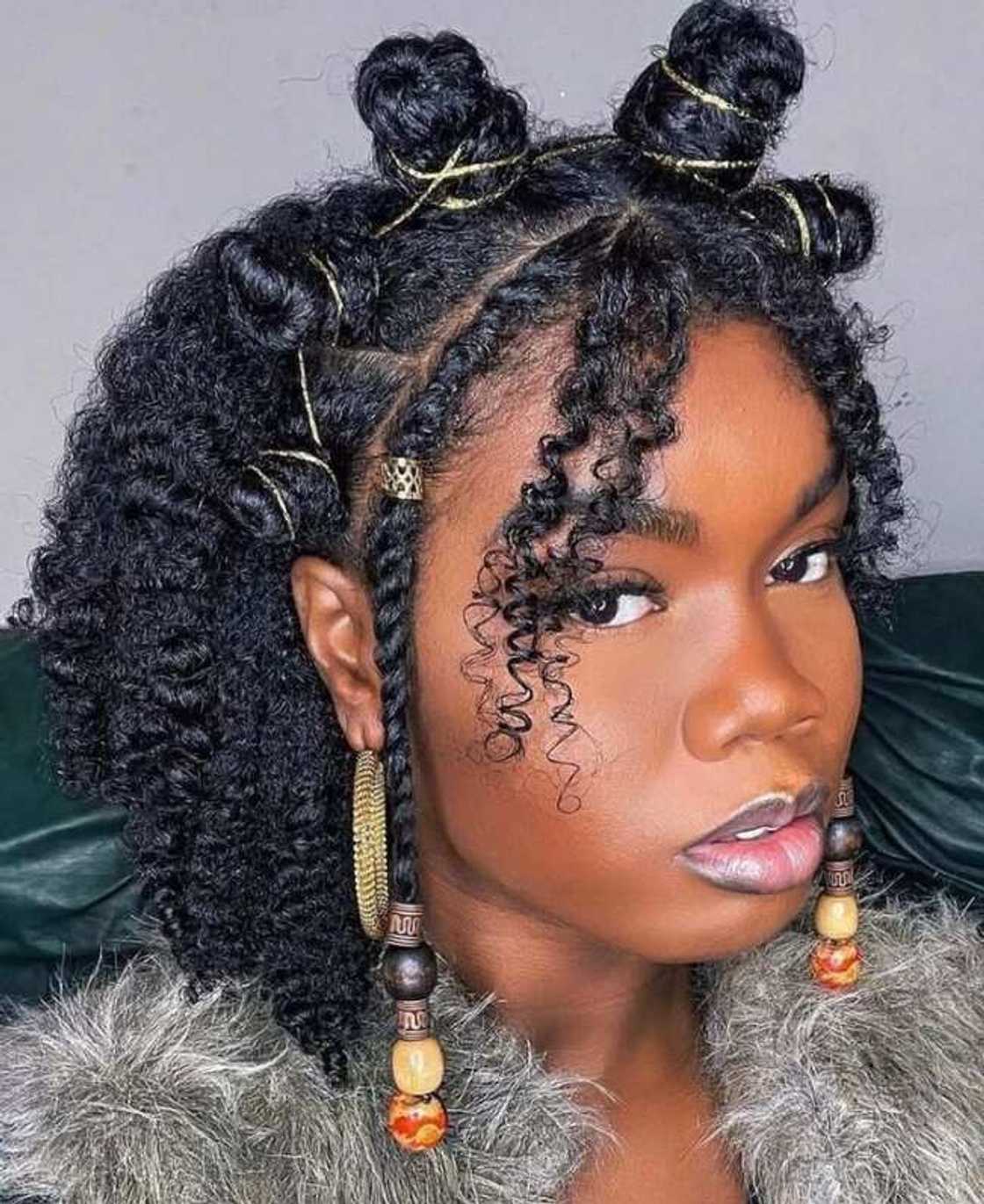 Half up half down hairstyles for black hair Half up half down hairstyles for black hair