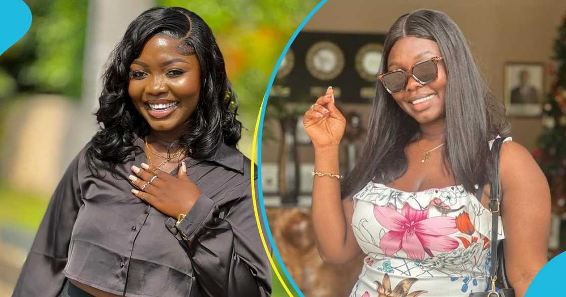 Felicia Osei in a floral mini dress Felicia Osei in a floral mini dress