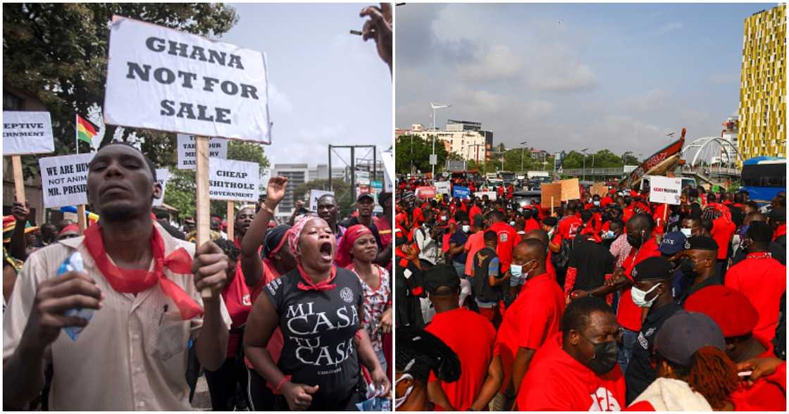 Public workers in Ghana declare strike over plans by the government to touch pension funds under debt exchange programme. Public workers in Ghana declare strike over plans by the government to touch pension funds under debt exchange programme.