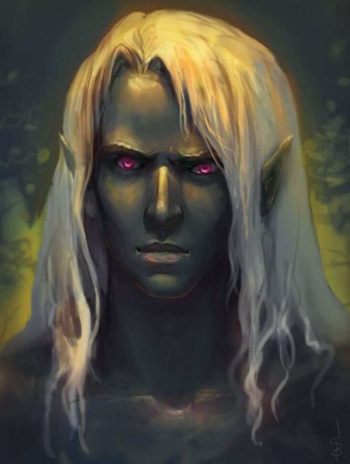 Drow names for the dark elves in Dungeons & Dragons