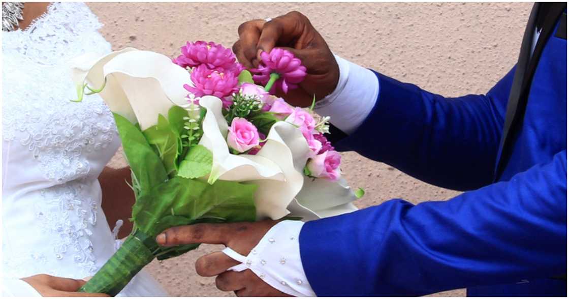 Couple getting married Couple getting married