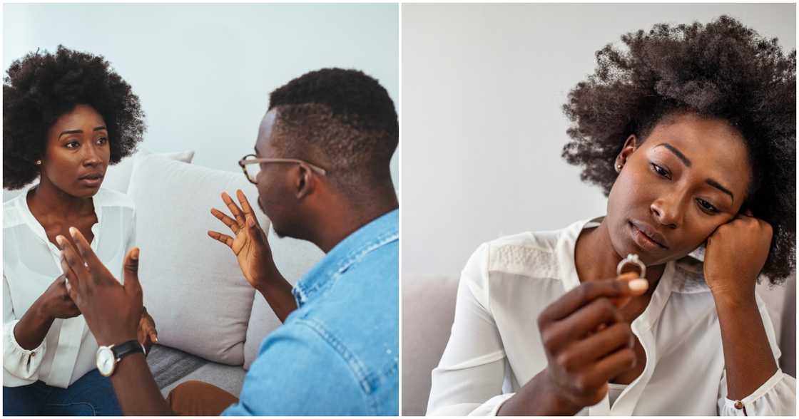 Photo of couple arguing Photo of couple arguing