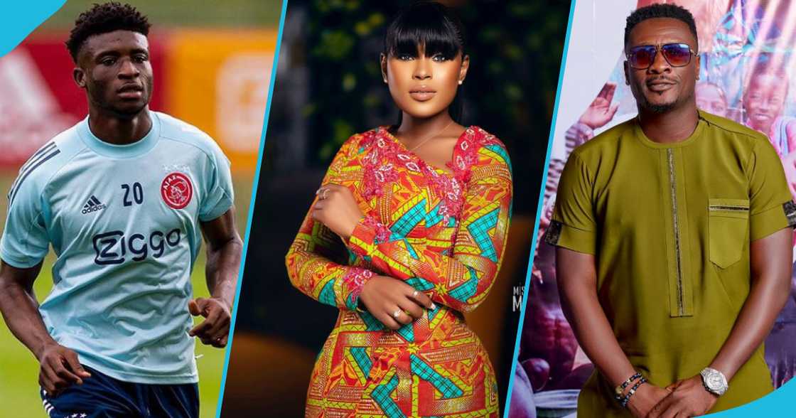 Photos of Kudus, Berla Mundi, and Asamoah Gyan. Photos of Kudus, Berla Mundi, and Asamoah Gyan.