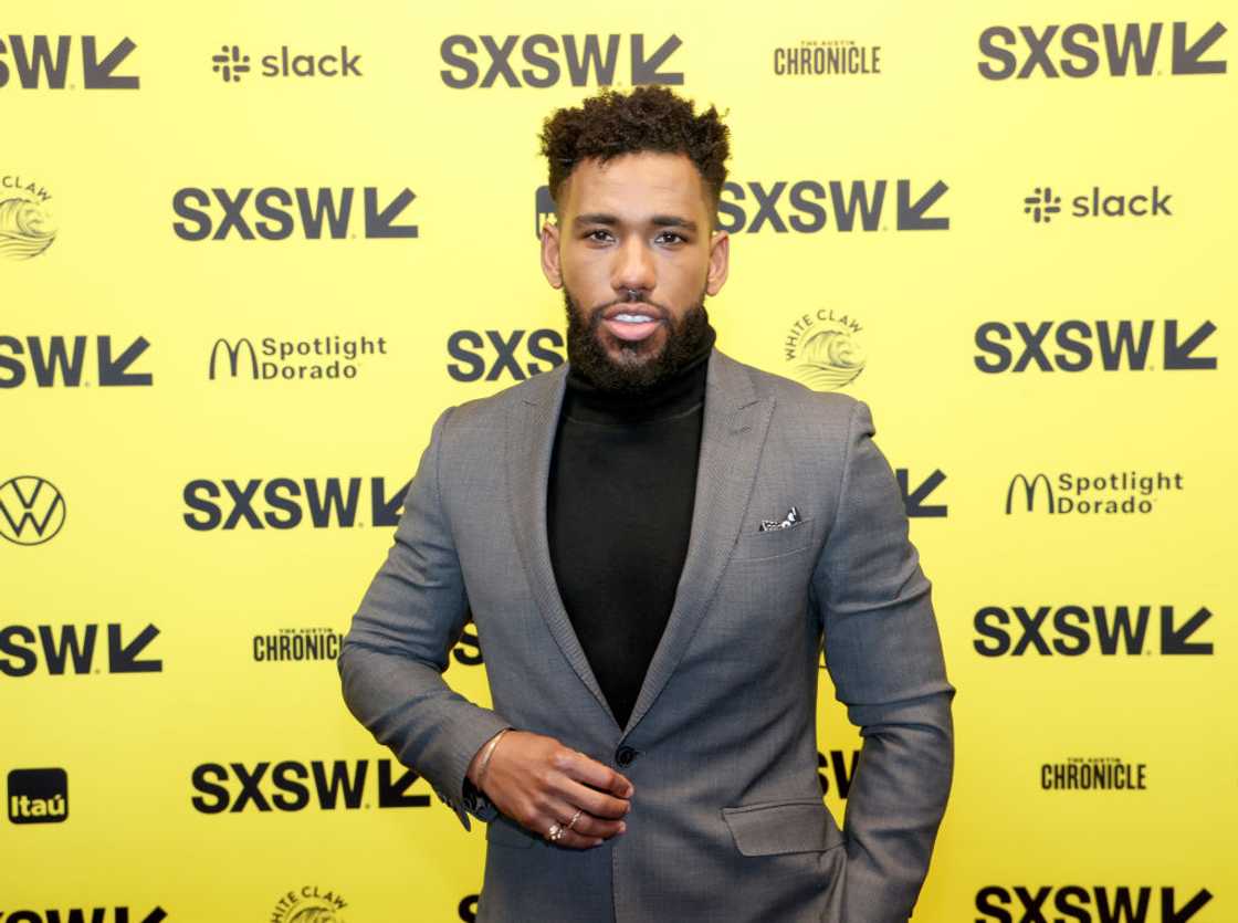 Brandon Mychal Smith at a film festival red carpet Brandon Mychal Smith at a film festival red carpet