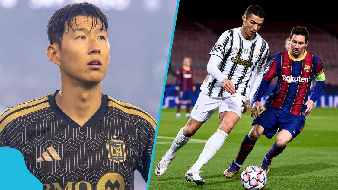 Lionel Messi, Cristiano Ronaldo, Son Heung-min, GOAT debate, LA FC, Premier League, Messi vs Ronaldo.