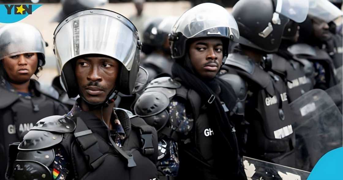 Ghana Police Service, planned robbery, Cantonment, Accra, foreign national, suspects, gunshots