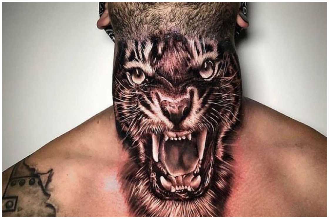 Neck tattoos for men Neck tattoos for men