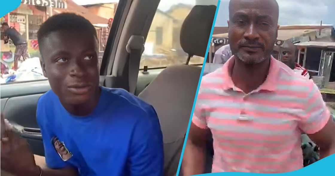 Mr. Aaron Otoo, district officers, taxi driver, taxi man tyres, taxi driver tyre, taxi car keys, traffic violation.