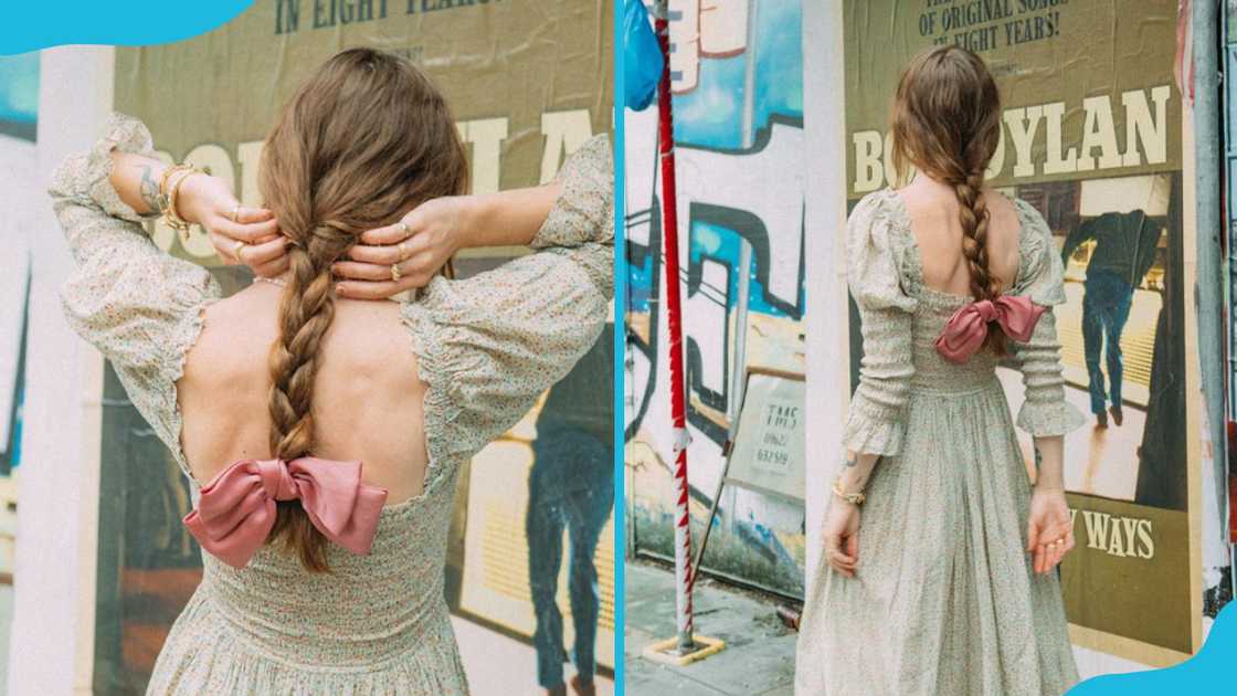 A lady in a classic plait A lady in a classic plait