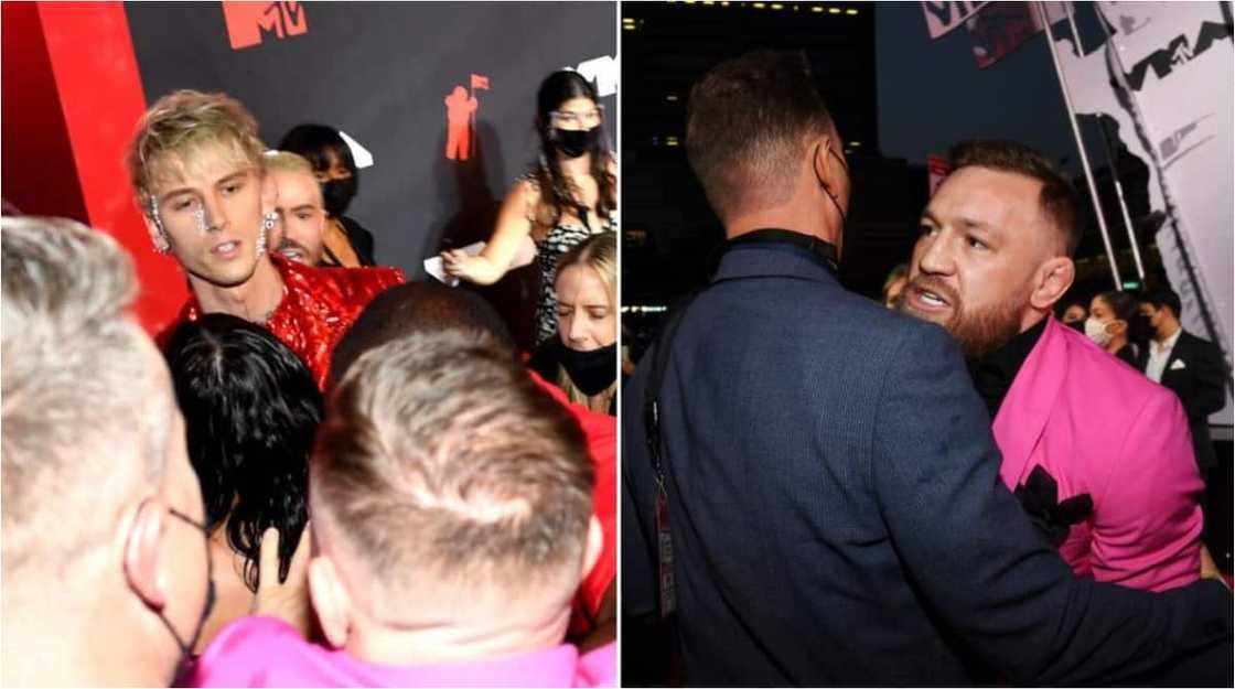 UFC Star McGregor and Machine Gun Kelly Fight on the Red Carpet at MTV VMAs (Photos) UFC Star McGregor and Machine Gun Kelly Fight on the Red Carpet at MTV VMAs (Photos)
