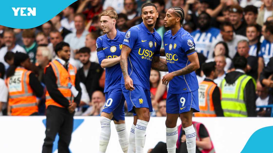 Chelsea, Cole Palmer, Joao Pedro, Morgan Rogers, Chelsea's attacking trio, Chelsea vs Brighton, Premier League goals, Chelsea fans praise, best front three, 2026/27 Premier League title.