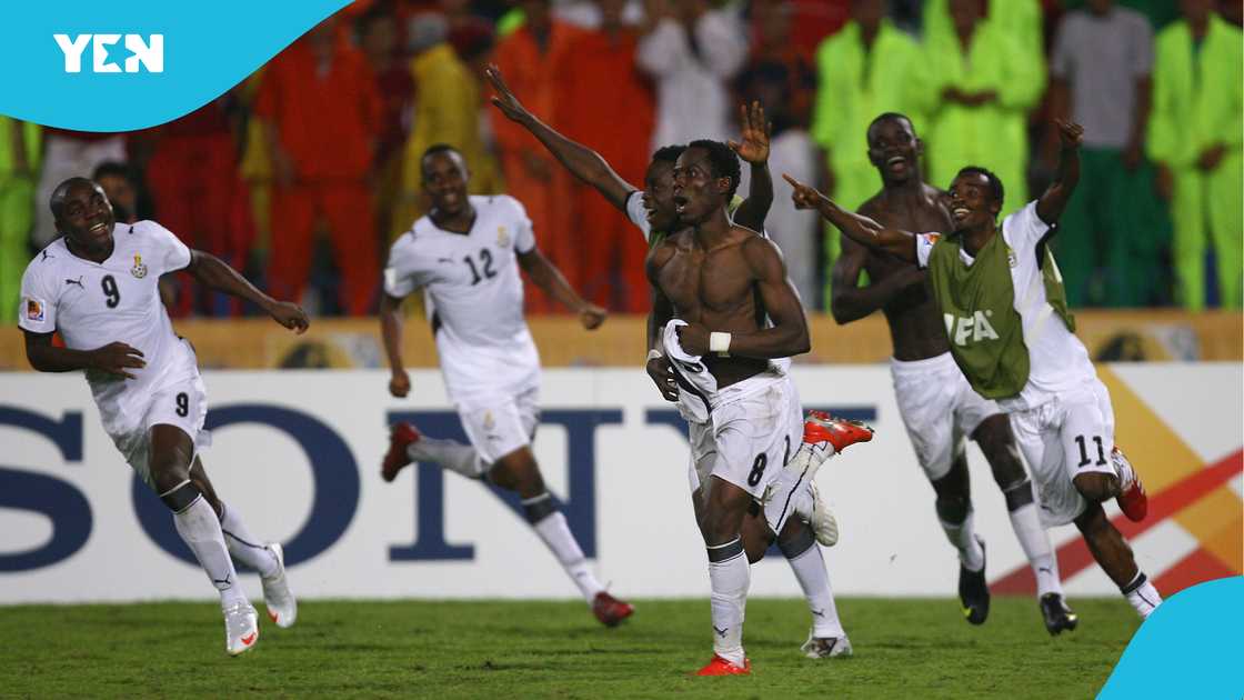 Emmanuel Agyemang Badu, 2009 FIFA U20 World Cup, Black Satellites, Andre Ayew. Emmanuel Agyemang Badu, 2009 FIFA U20 World Cup, Black Satellites, Andre Ayew.