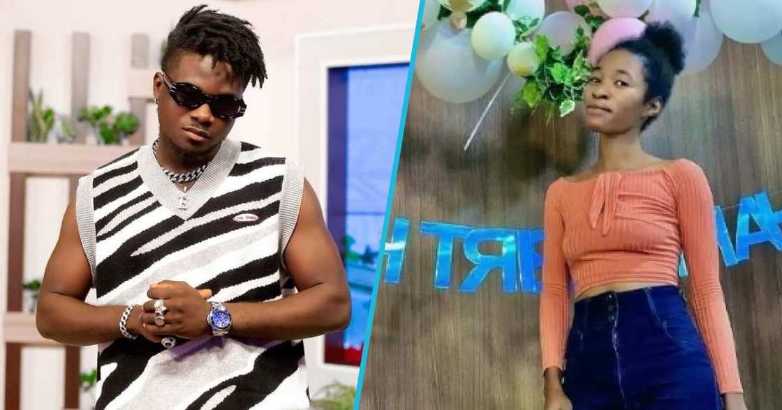 Kuami Eugene and his former help, Mary, in pics