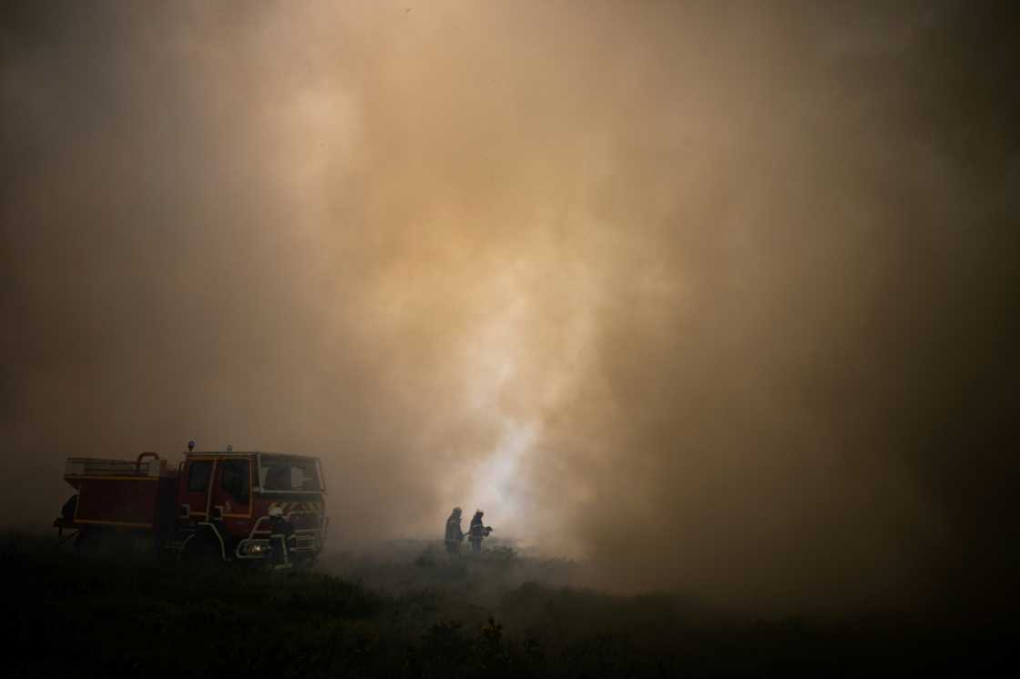 Cooler weather in western France was helping firefighters bring wildfires under control Cooler weather in western France was helping firefighters bring wildfires under control