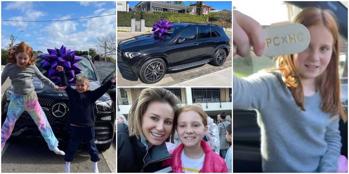 Reactions as woman gifts her 9-year-old daughter Mercedes Benz GL car that costs N111 million Reactions as woman gifts her 9-year-old daughter Mercedes Benz GL car that costs N111 million