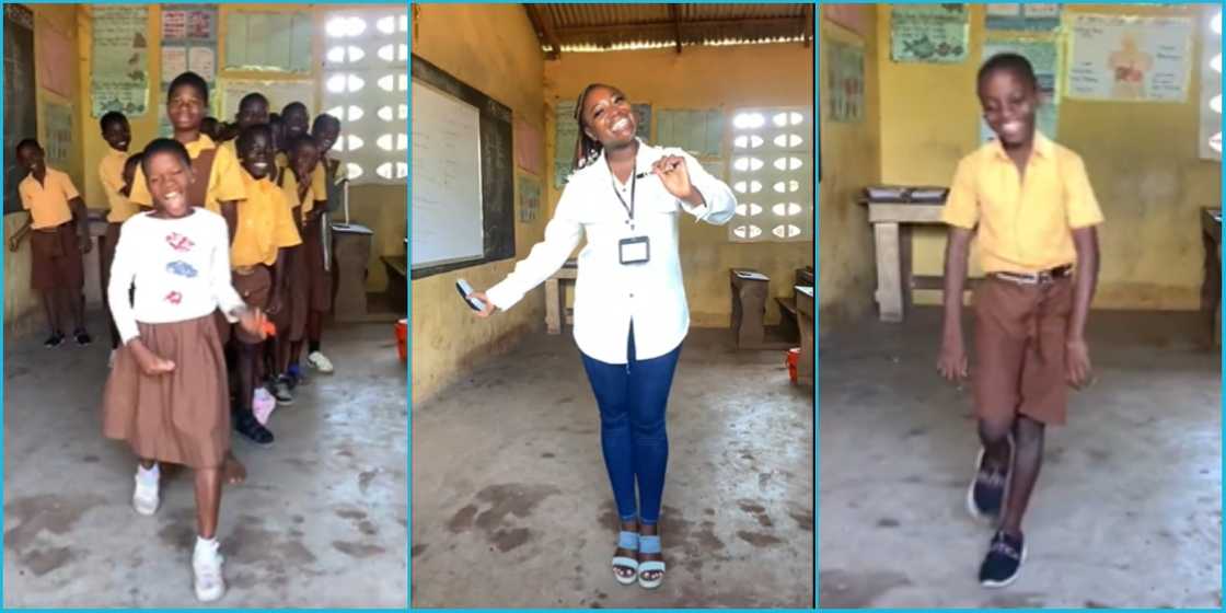 Pretty Ghanaian public school teacher engages in a social media challenge with her students Pretty Ghanaian public school teacher engages in a social media challenge with her students