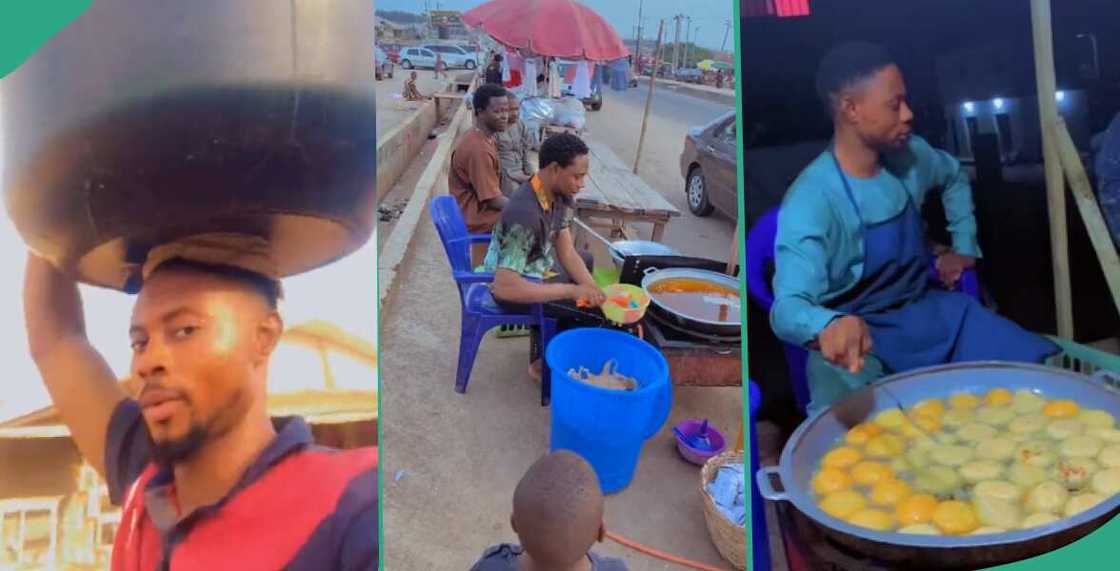 Video shows graduate selling akara by roadside after four years in university Video shows graduate selling akara by roadside after four years in university