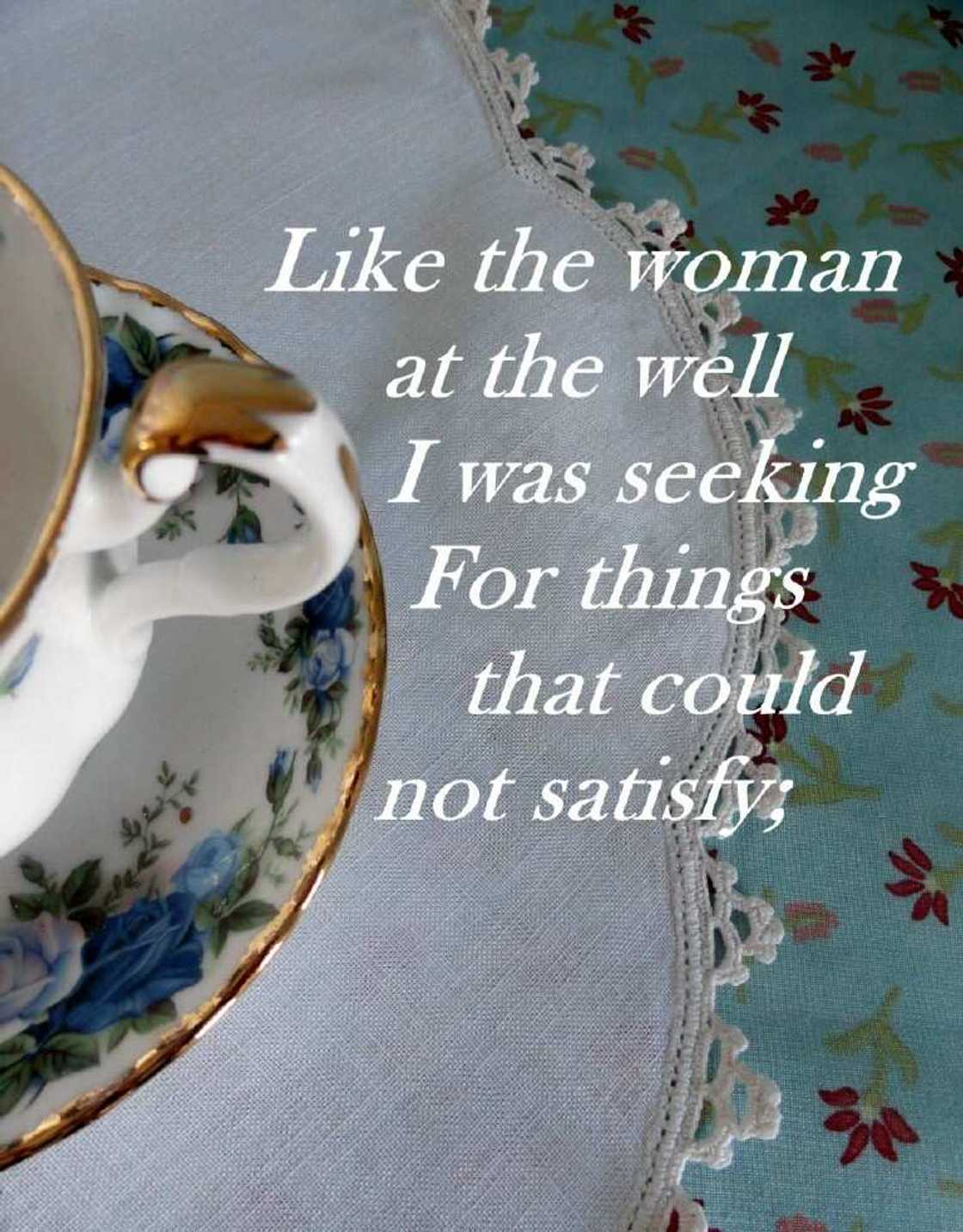 Fill my cup lord Fill my cup lord