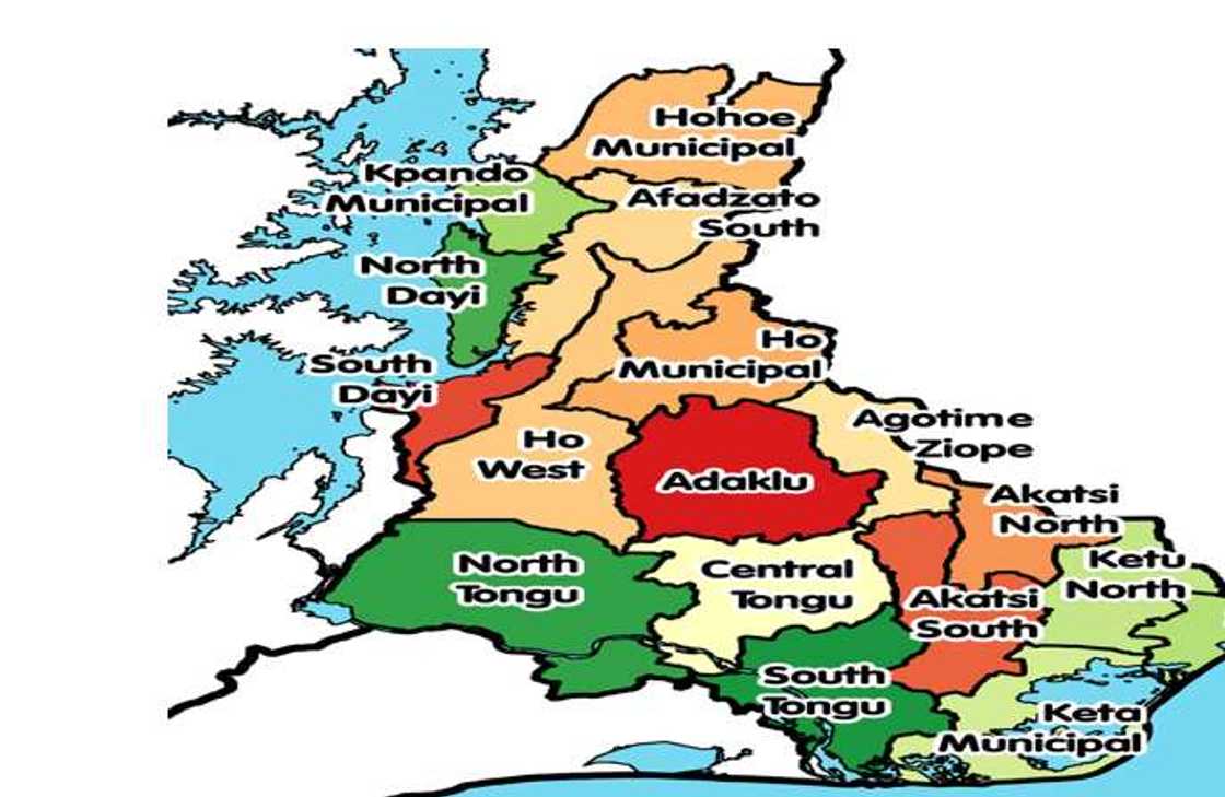 Districts in the Volta Region