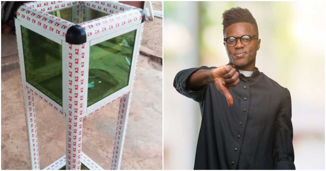 Ghanaian pastor fumes with church members over offering. Ghanaian pastor fumes with church members over offering.