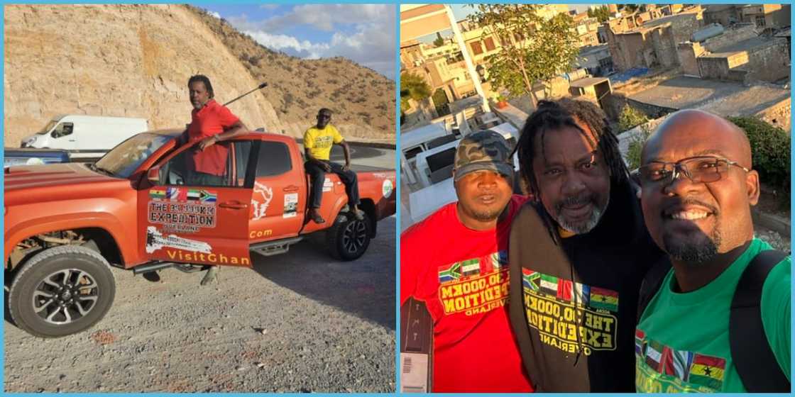 Wanderlust Ghana team members on a 30,000km road trip arrive in Iraq. Wanderlust Ghana team members on a 30,000km road trip arrive in Iraq.