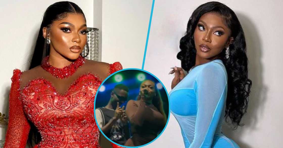 S3fa performs with male fan on stage. S3fa performs with male fan on stage.