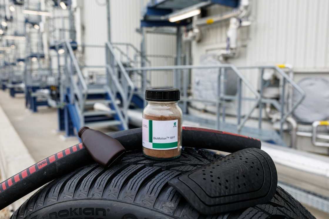 The biomass is processed into materials used in products from containers to car tyres