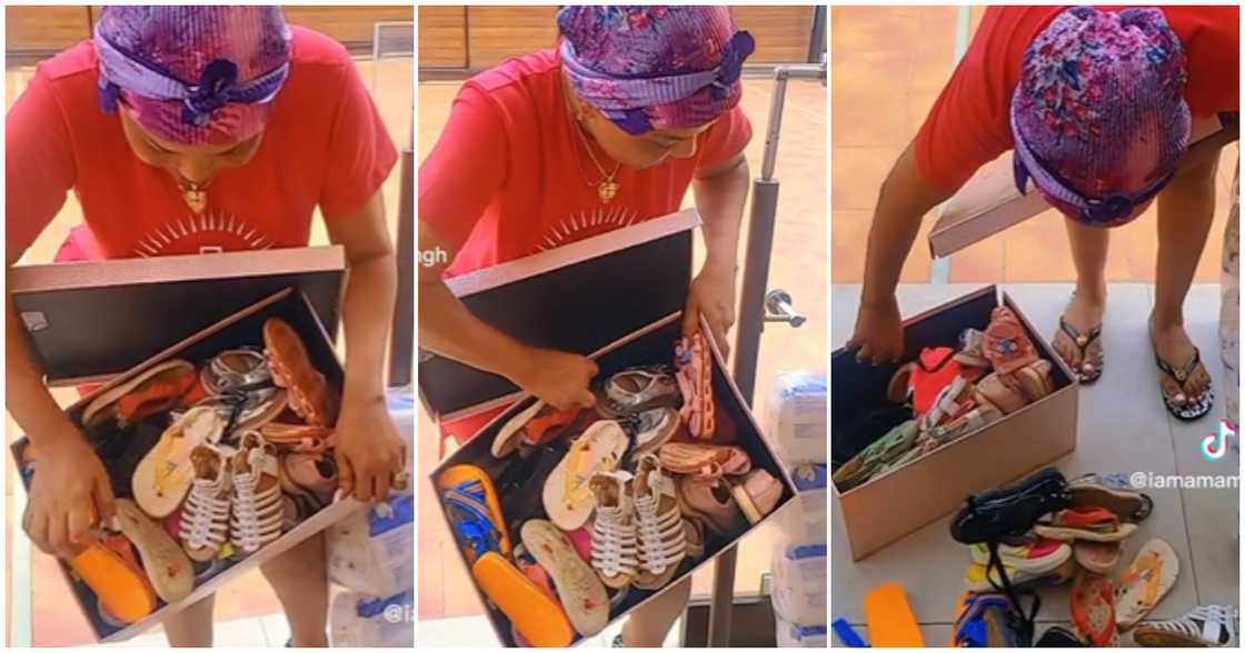 Nana Ama McBrown donates shoes Nana Ama McBrown donates shoes