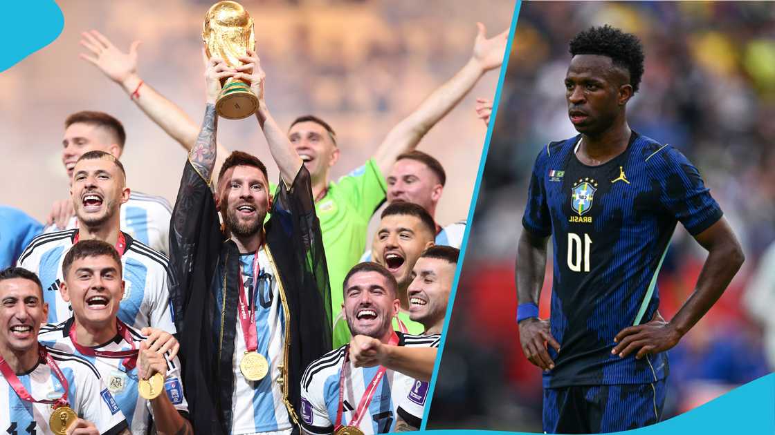Vinicius Junior, Lionel Messi, 2026 World Cup, Brazil, Argentina, Real Madrid, football rivalry, World Cup predictions, Carlo Ancelotti. Vinicius Junior, Lionel Messi, 2026 World Cup, Brazil, Argentina, Real Madrid, football rivalry, World Cup predictions, Carlo Ancelotti.