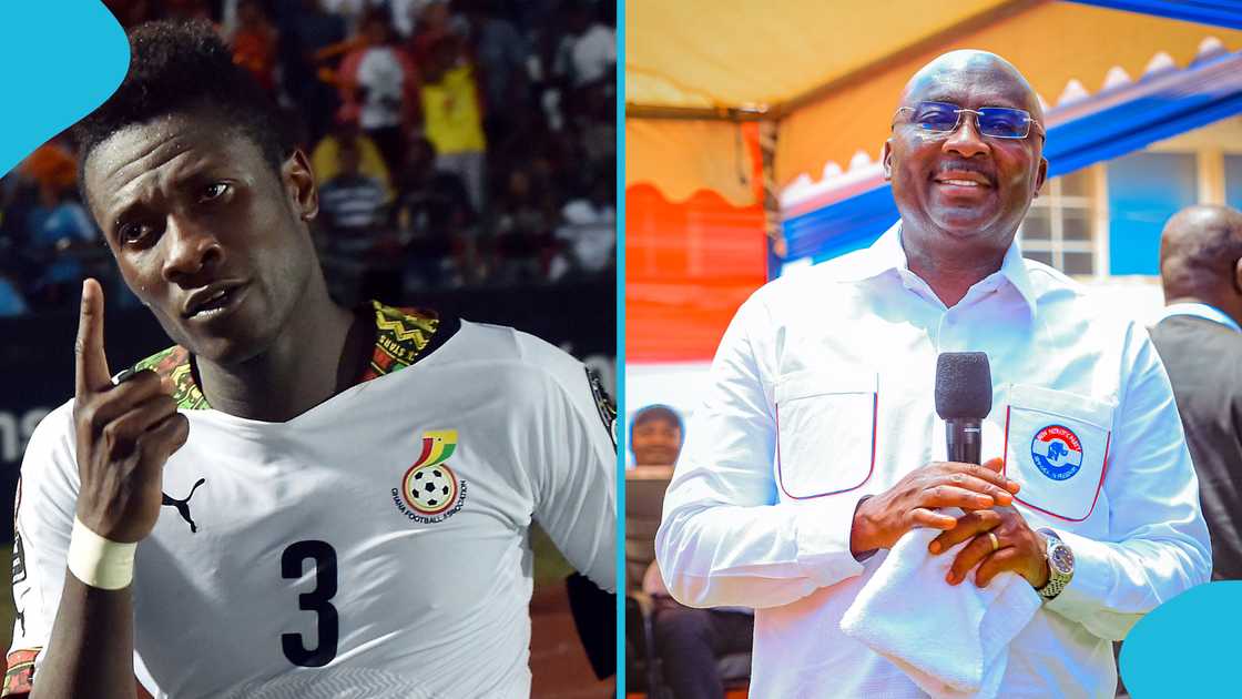 Asamoah Gyan accused the NPP of exploiting his popularity. Asamoah Gyan accused the NPP of exploiting his popularity.