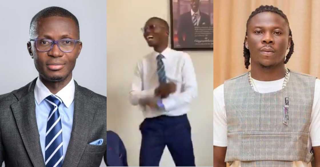 Stonebwoy storms Citi FM/TV to surprise Bernard Avle on his Birthday in Video