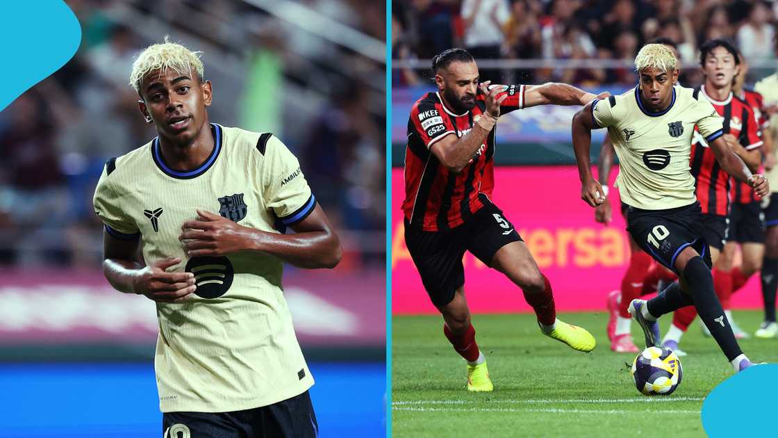 Lamine Yamal, FC Barcelona's No.10, FC Seoul, Robert Lewandowski, Hansi Flick Lamine Yamal, FC Barcelona's No.10, FC Seoul, Robert Lewandowski, Hansi Flick