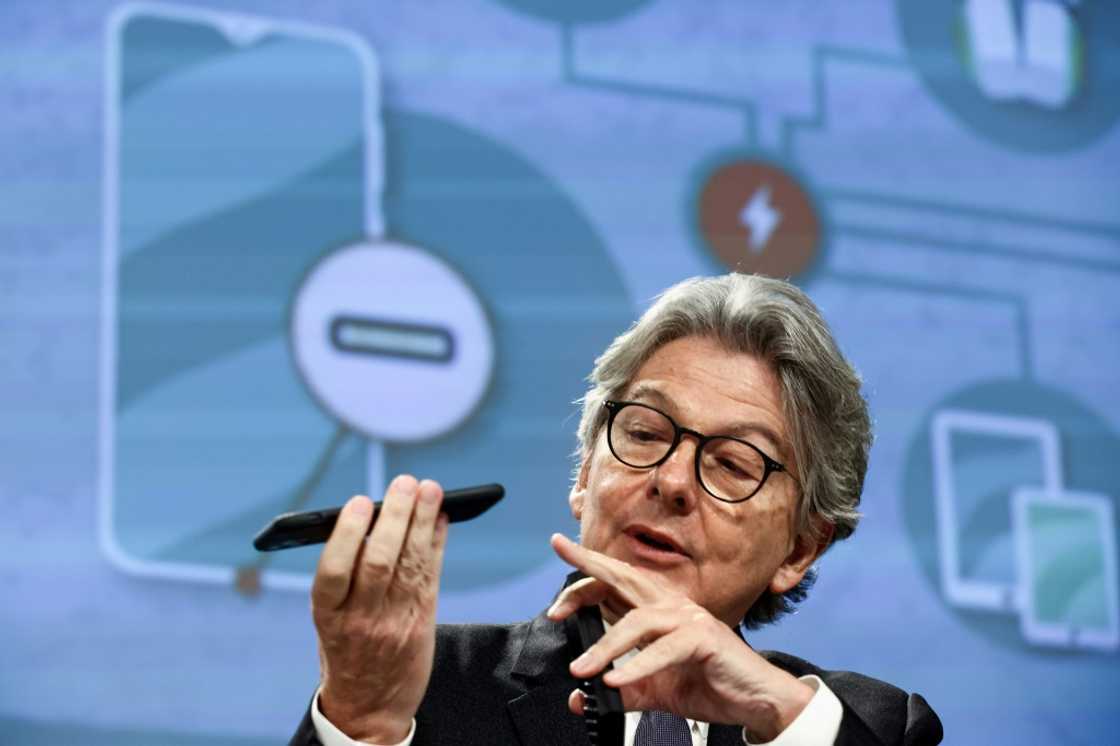 EU industry commissioner Thierry Breton said cybersecurity risks had informed the European Commission's decision to ban TikTok on work devices