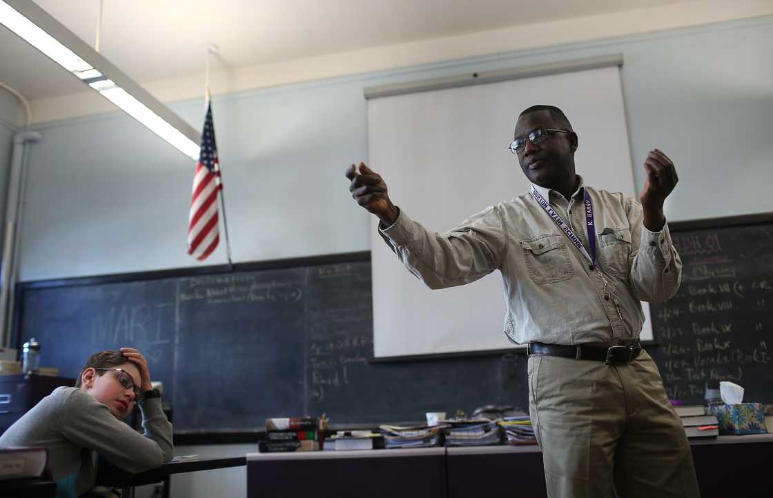 US, Teacher, Students, Work, Migrants, Ghanaian