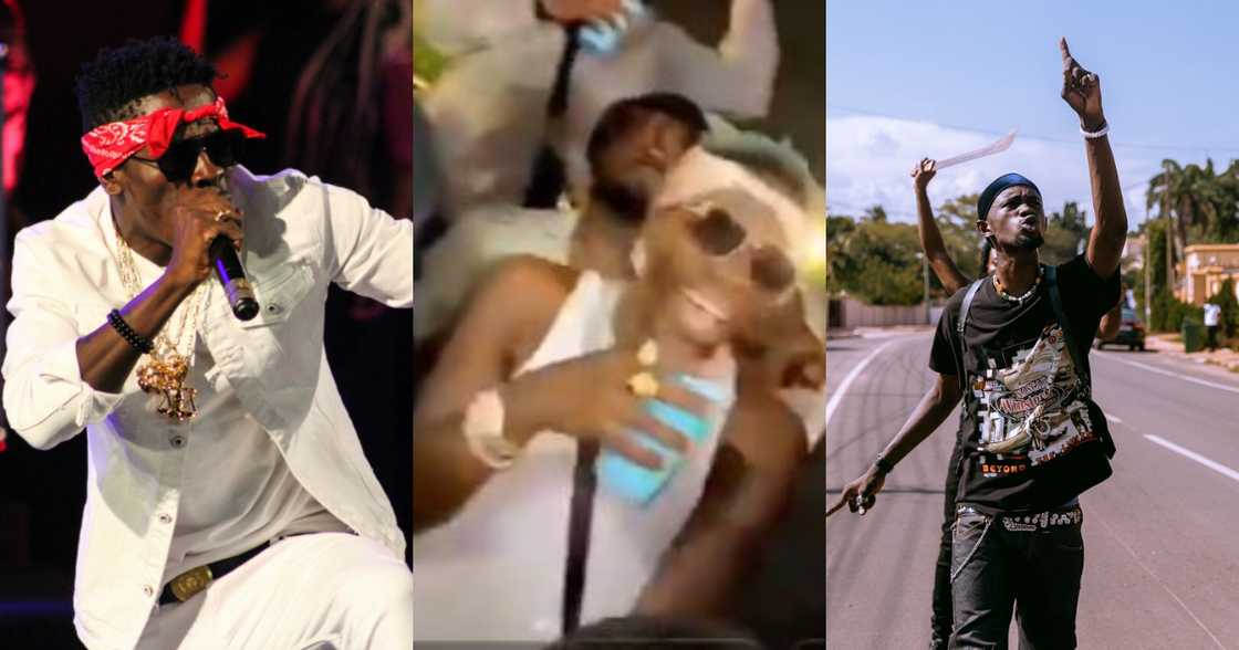 Shatta Wale spotted vibing to Black Sherif's 'Second Sermon' in new video Shatta Wale spotted vibing to Black Sherif's 'Second Sermon' in new video