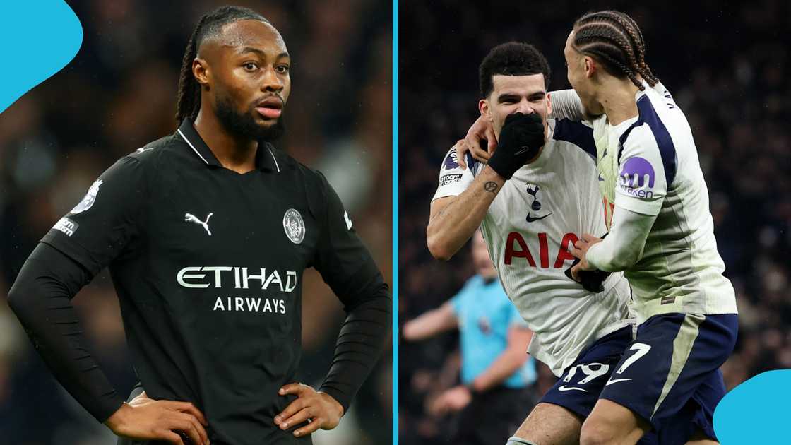 Antoine Semenyo, Manchester City, Tottenham Hotspur, Premier League draw, EFL Cup, Semenyo goal involvement, Semenyo equals Adebayor record.