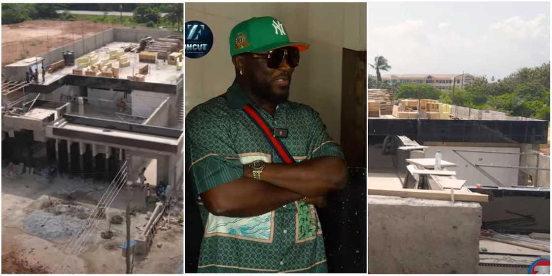 Nyiraba Kojo and his building Cape Coast Nyiraba Kojo and his building Cape Coast