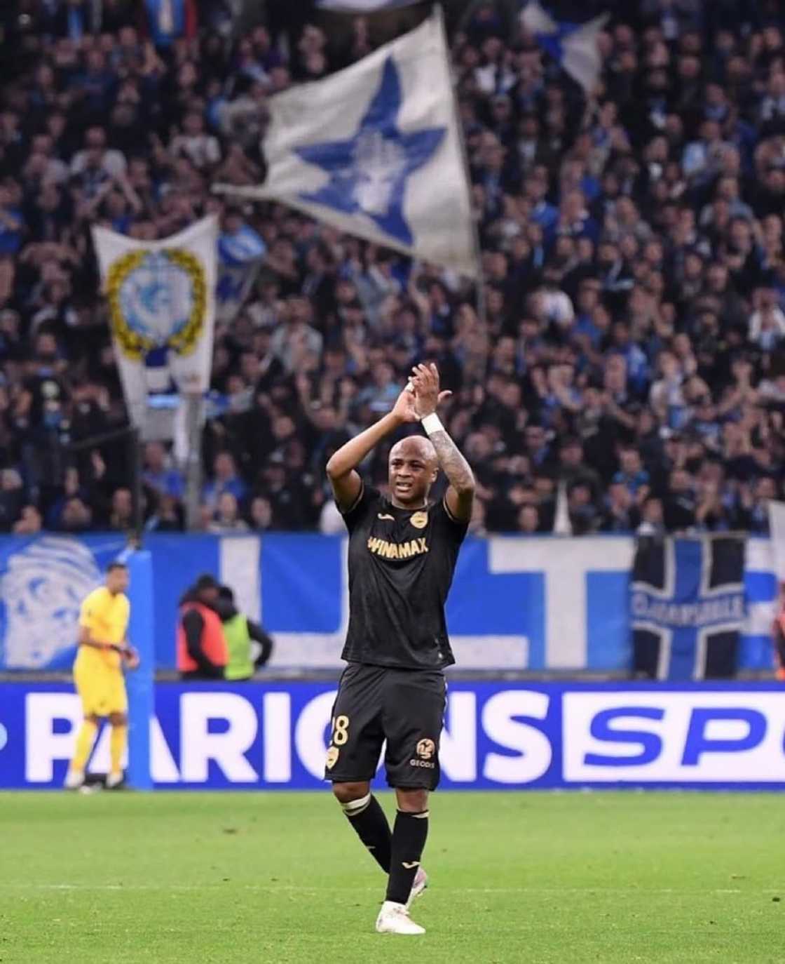 Andre Dede Ayew applauded by Le Havre fans after inspiring Le Havre to safety in Ligue 1 Andre Dede Ayew applauded by Le Havre fans after inspiring Le Havre to safety in Ligue 1