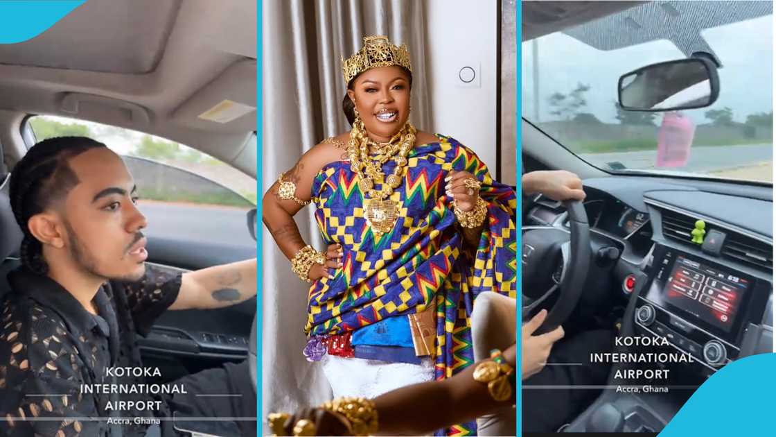 Afia Schwarzenegger, sons, social media, cars, Honda, car brands, videos, viral, Ghanaian celebrities