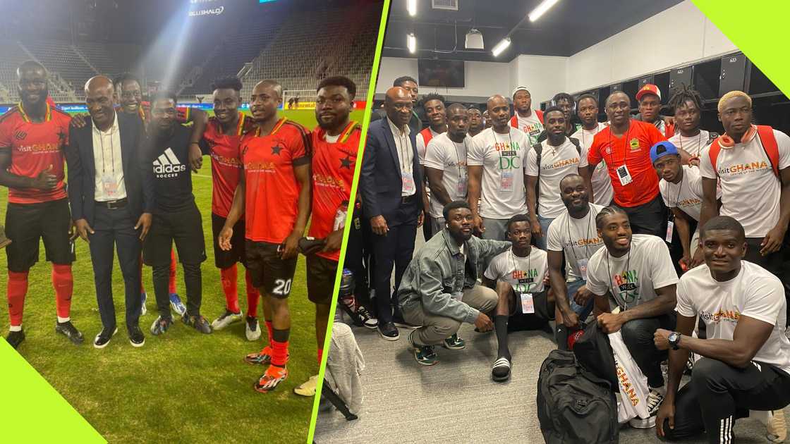 Asante Kotoko players arrive after US trip. Asante Kotoko players arrive after US trip.
